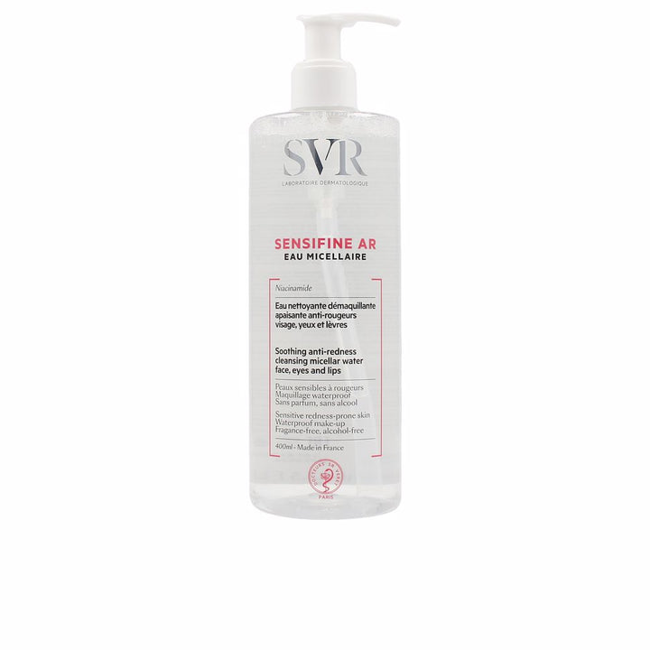 Clear micellar cleansing water bottle, 400 ml, niacinamide formula for sensitive skin