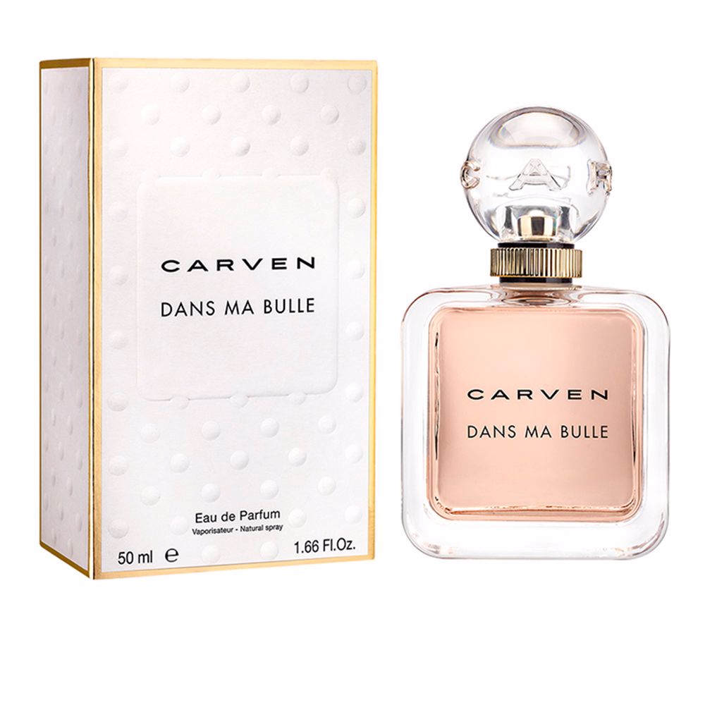 50 ml glass bottle of floral-fruity eau de parfum with pink label