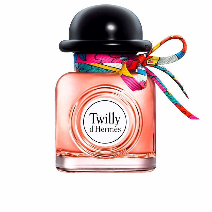 Coral-toned lantern bottle with hand-tied silk ribbon, 30 ml perfume