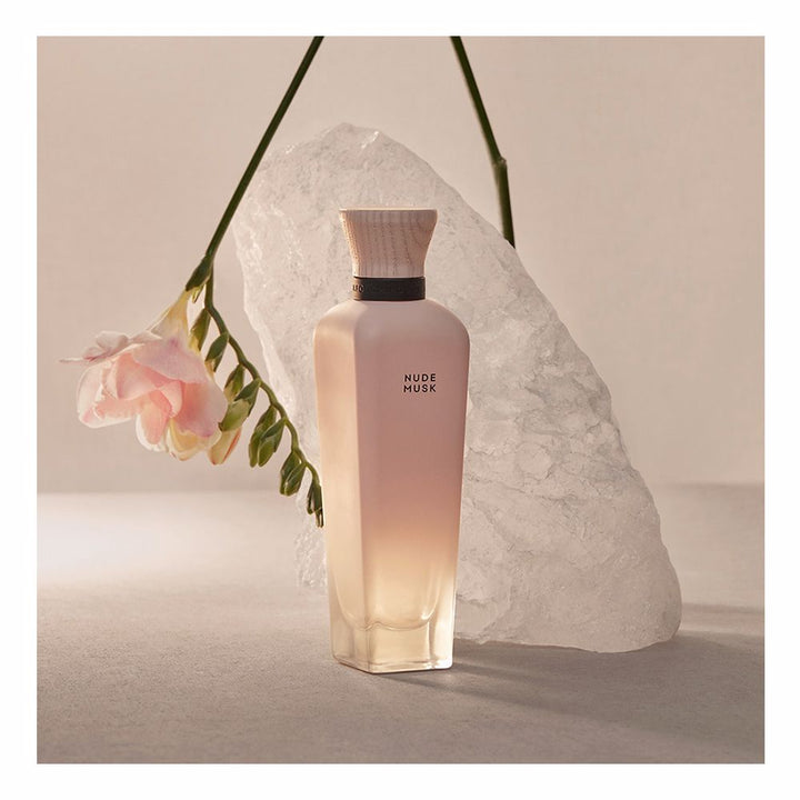 Refillable 120 ml Nude Musk eau de parfum bottle, floral musk fragrance