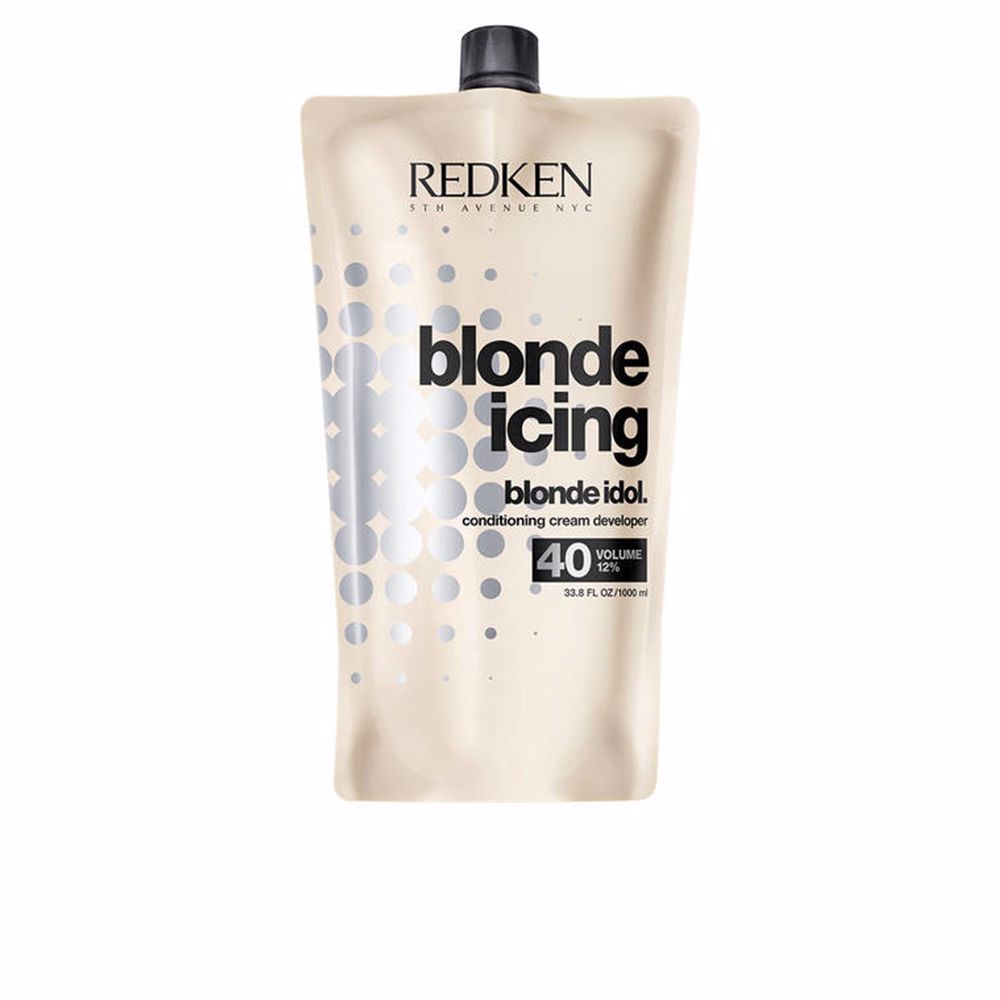 1 L bottle of 40 volume conditioning cream developer, salon product