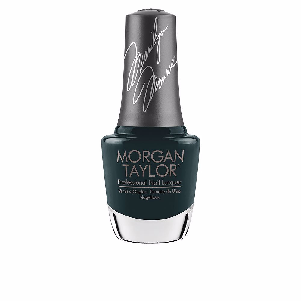 15 ml glass bottle of flirty pink cream nail lacquer with curved brush