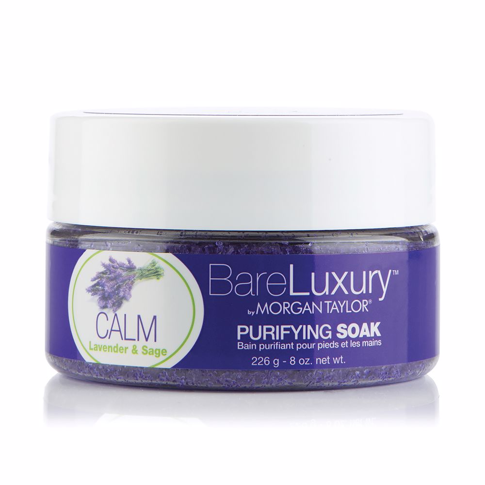 226 g jar of lavender and sage mineral purifying soak for hands and feet