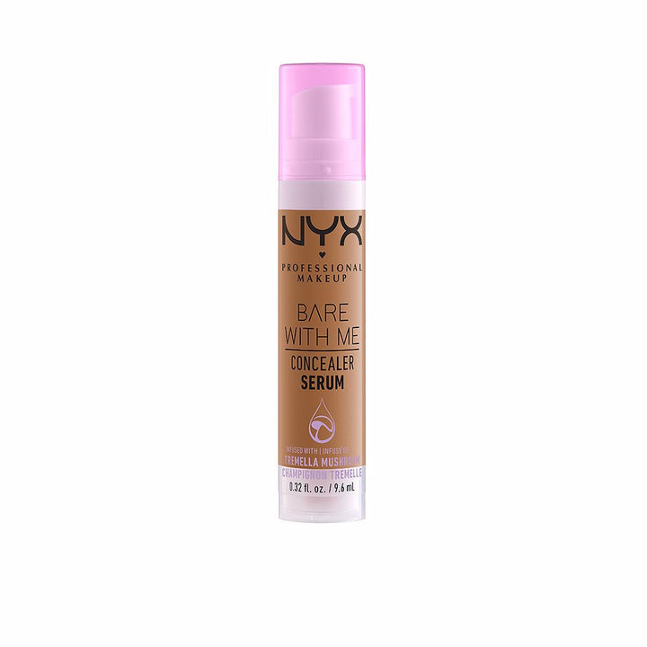 9.6 ml serum concealer tube in shade 09-deep golden, fluid applicator visible