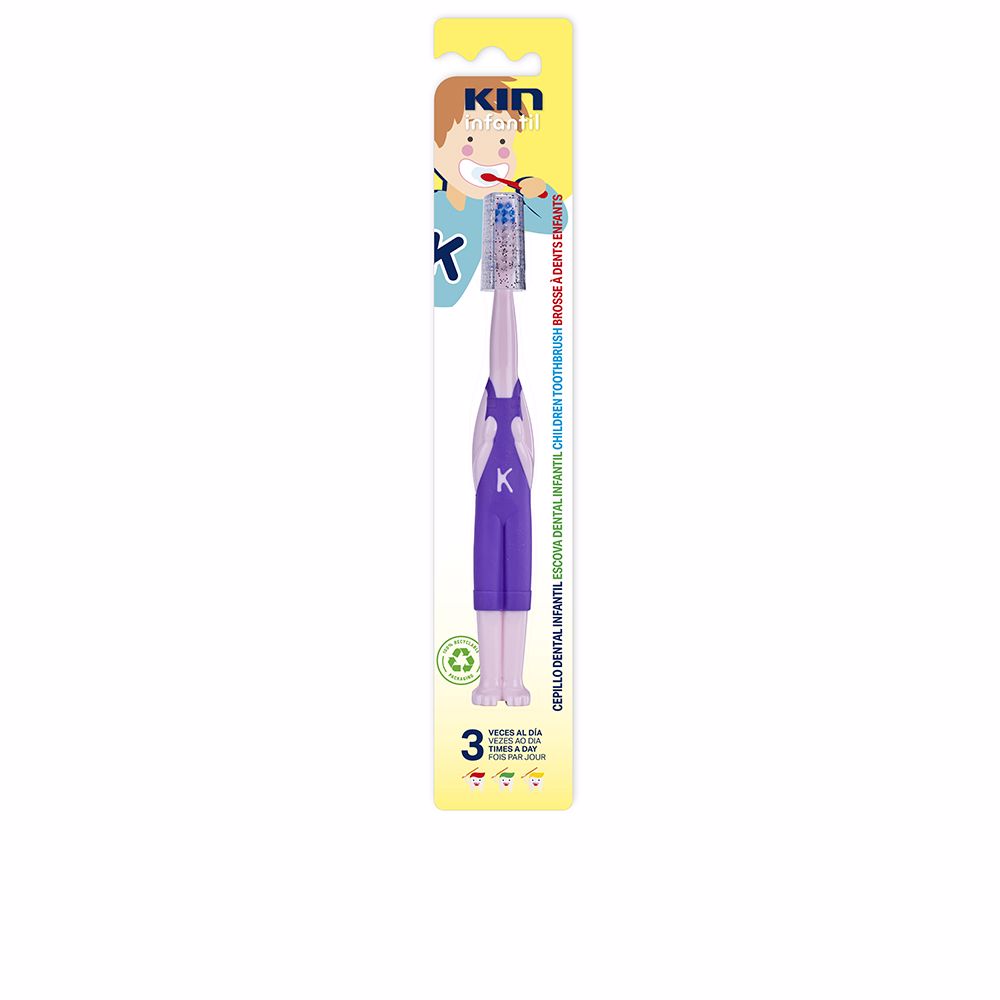 Unisex soft-tip children's toothbrush with small rounded head and protective cap