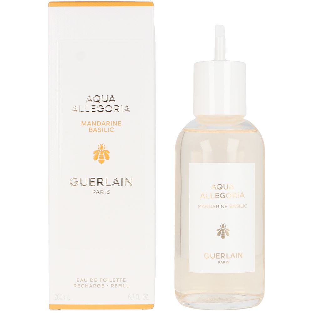 200 ml transparent spray refill bottle, mandarin and basil fragrance