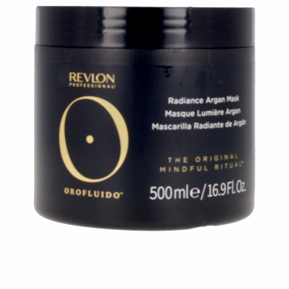 500 ml jar of argan hair mask, creamy texture, radiance-focused treatment