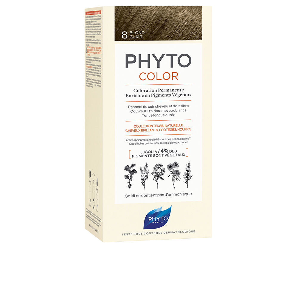 Light blonde gel hair colour tubes with plant pigment packaging, 4‑unit box for Women