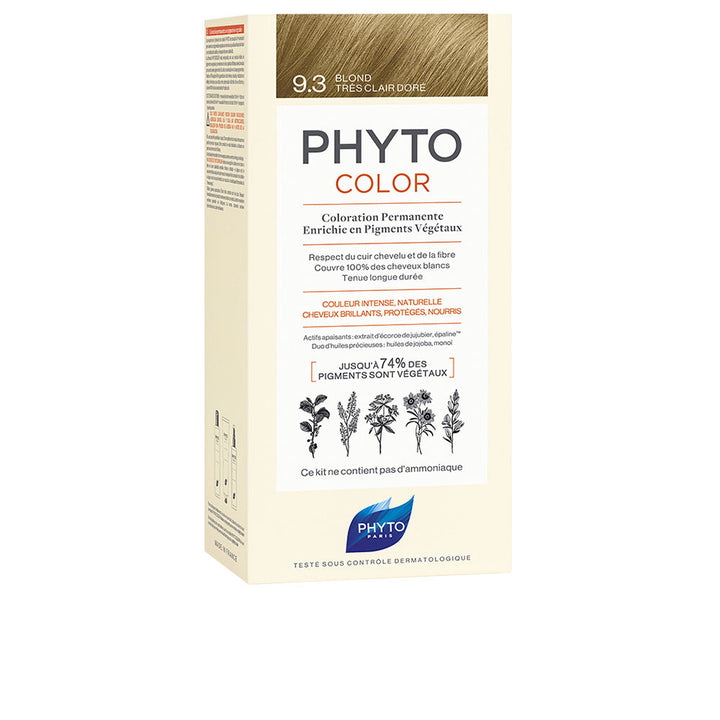 Tube of golden blonde permanent gel hair colour, silicone-free, 4 units
