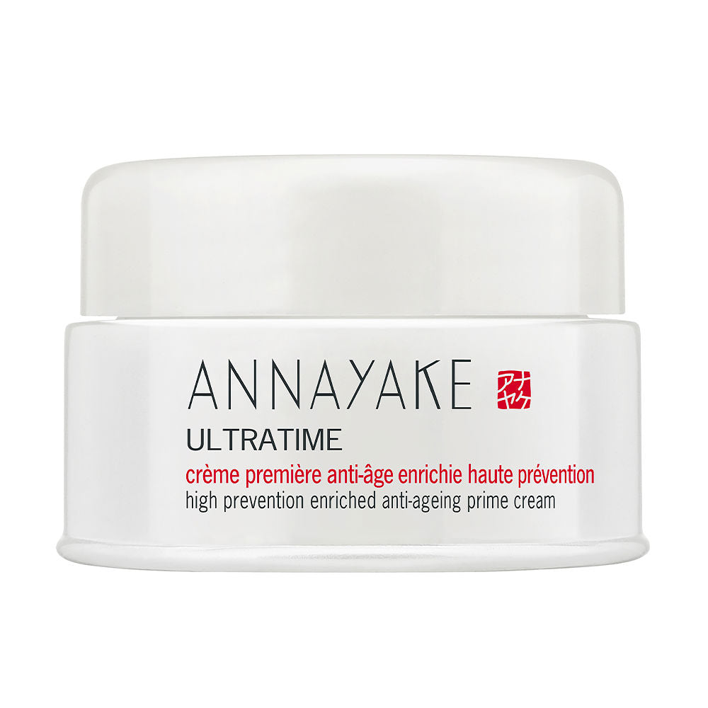 50 ml cream jar of Ultratime anti‑age primer cream for Women, pale ivory texture