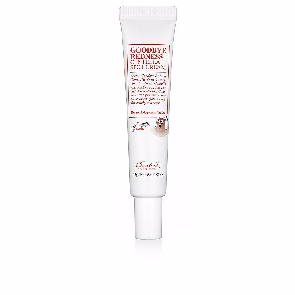 Small 15 g tube of centella spot treatment cream, lightweight pale formula