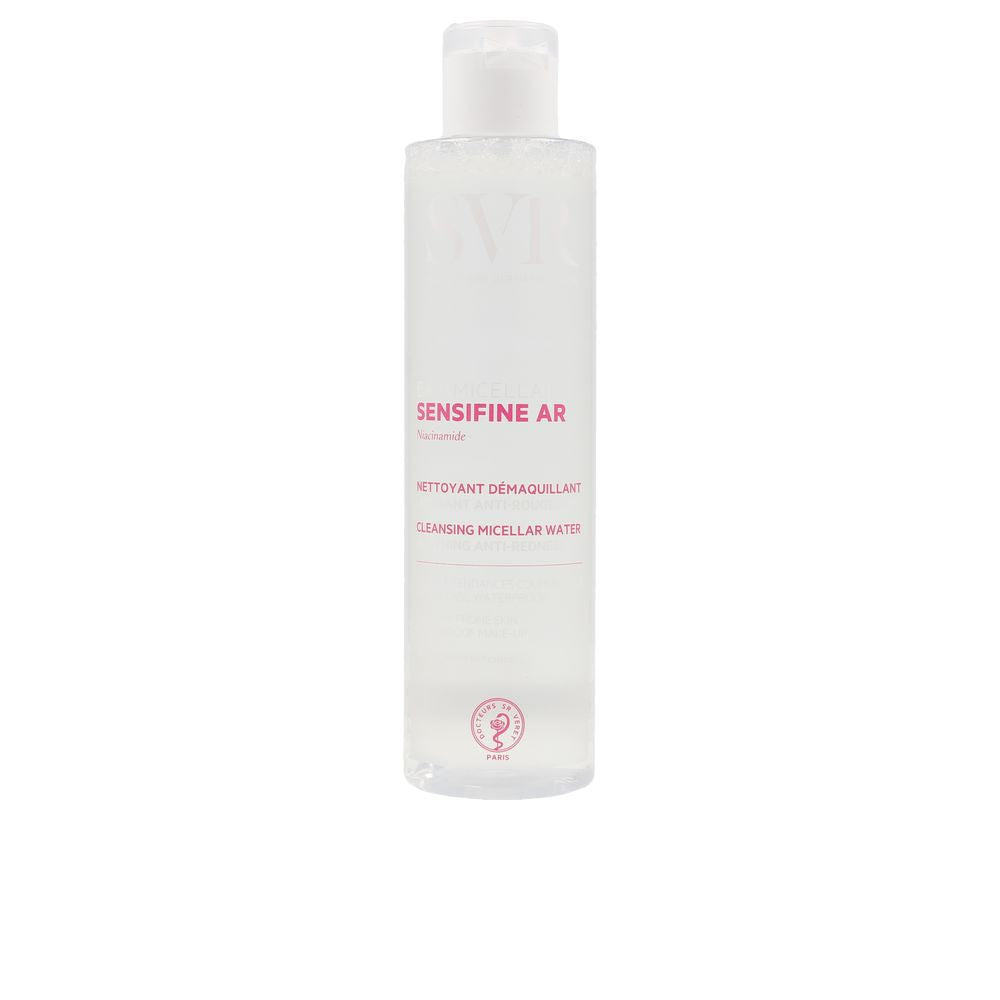 Clear 200 ml micellar cleansing water bottle, niacinamide formula for sensitive skin