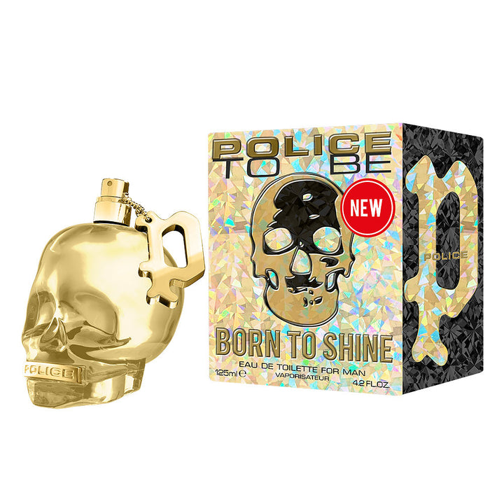 125 ml sculptural gold-finish bottle; mojito, lavender and patchouli scent for Man