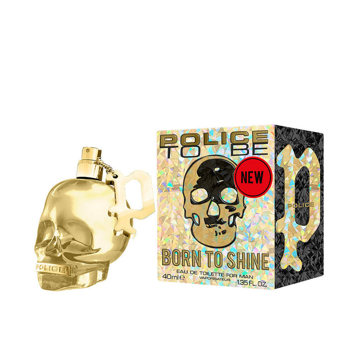 125 ml sculptural gold-finish bottle; mojito, lavender and patchouli scent for Man