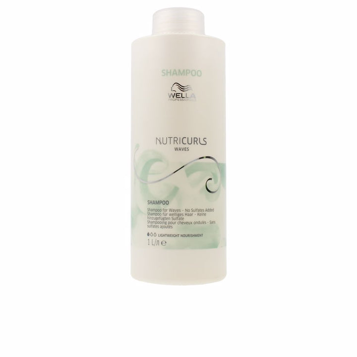 1 L bottle of sulfate-free NutriCurls shampoo for Unisex curly and wavy hair
