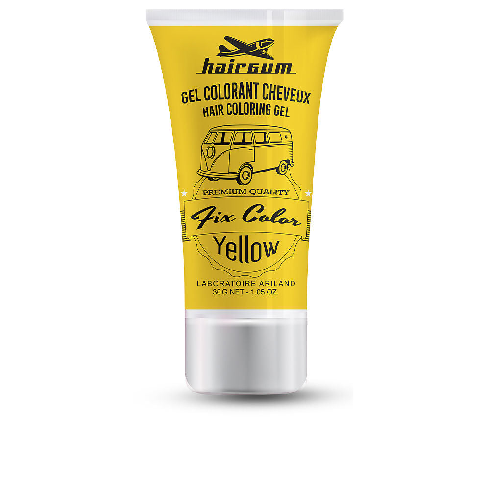 30 ml yellow temporary hair colouring gel with foam applicator, dries quickly