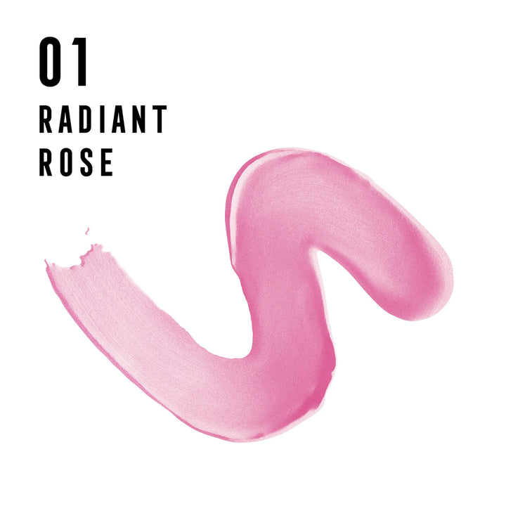 Compact jar of Radiant Rose cream blush, soft pink cream texture visible