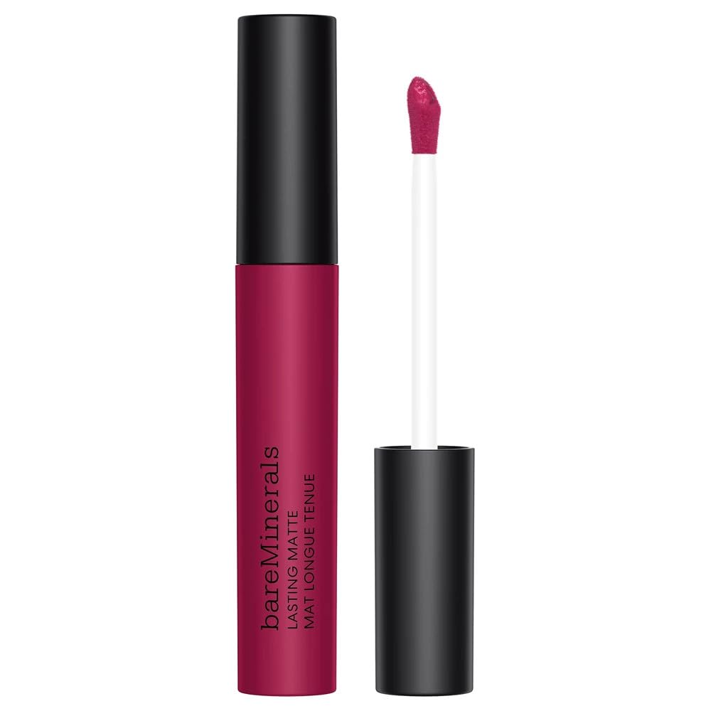 Vivacious satin lipstick in 4 ml compact tube, vivid rosy-red shade