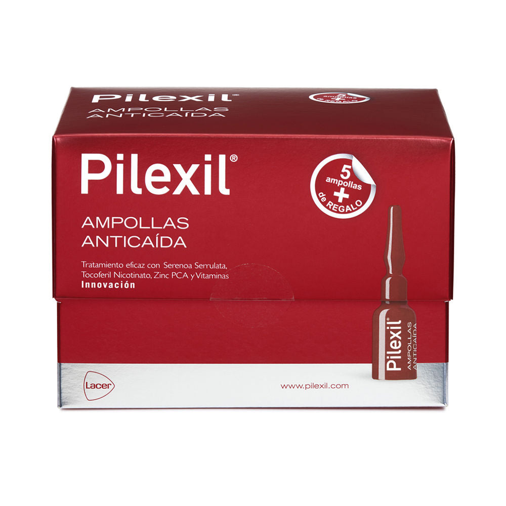 Box of single‑dose clear ampoules for Unisex scalp hair loss treatment