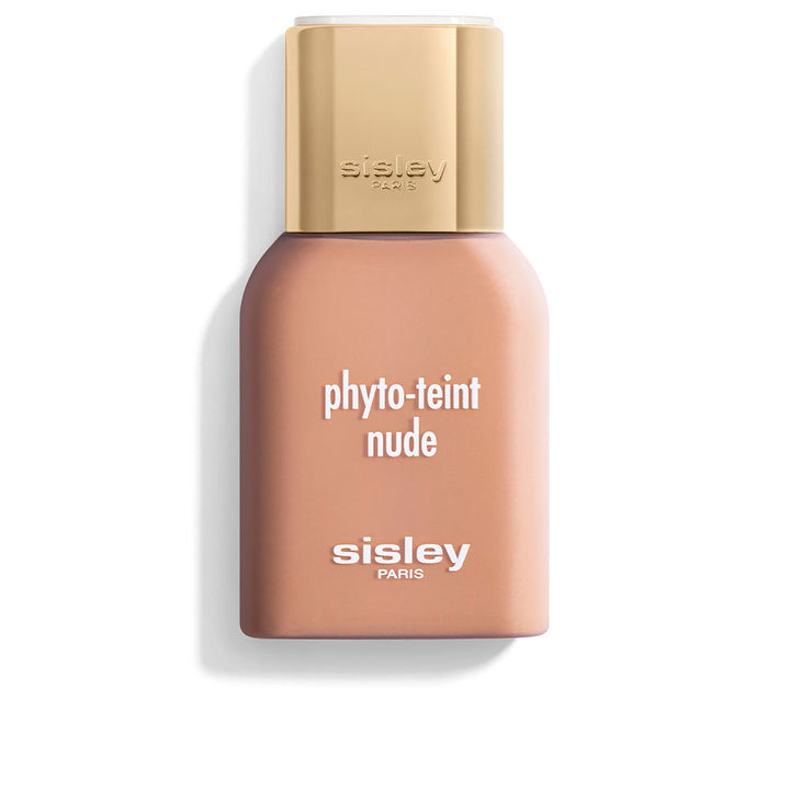 30 ml liquid foundation in shade 4C‑honey, satin oil‑free finish, pump bottle