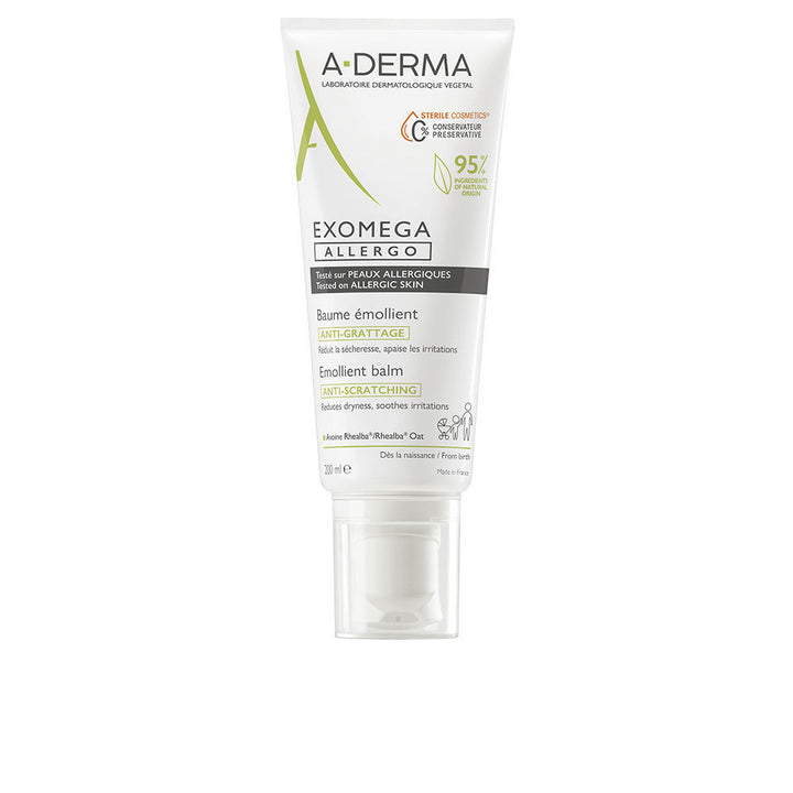 200 ml tube of Rhealba oat emollient balm for dry, sensitive Unisex skin