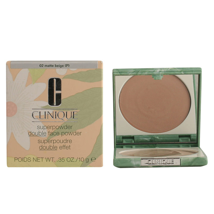 Pressed matte powder foundation compact in 02-matte beige, 10 g, Unisex