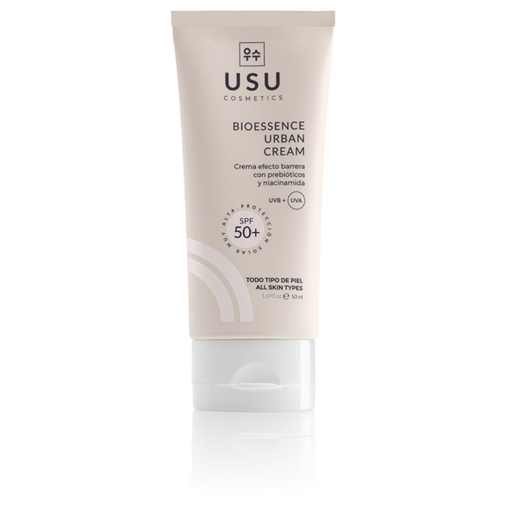 50 ml lightweight cream tube labelled SPF50+ illuminating day cream for Women