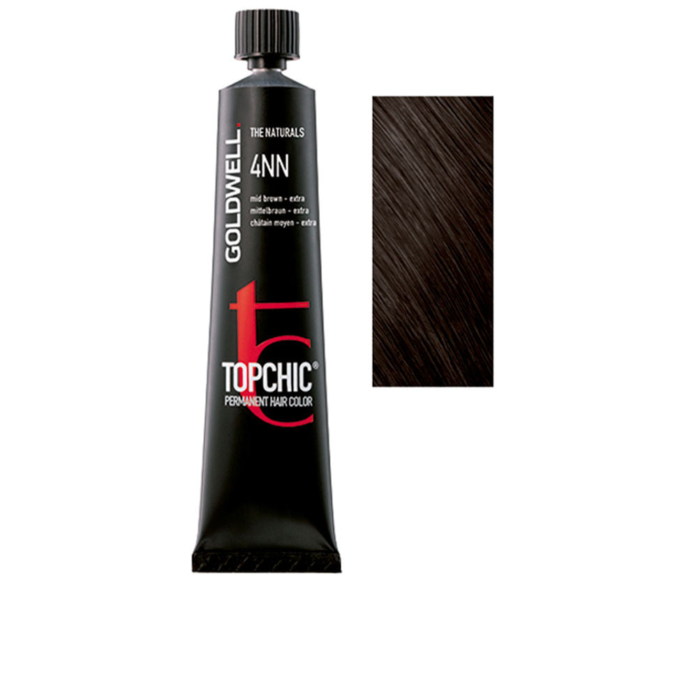 60 ml tube of deep brown permanent cream hair colour, professional packaging