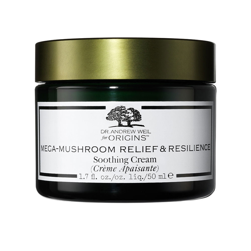 50 ml jar of mushroom-infused soothing face cream with botanical extracts