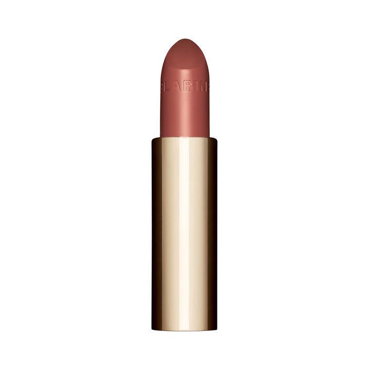 3.5 g satin‑finish cream lipstick refill in warm rose tone, refillable packaging