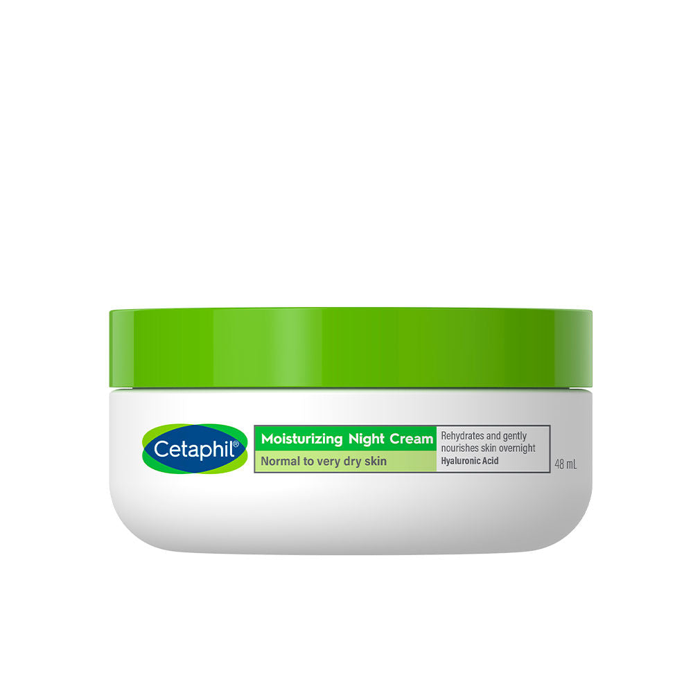 48 ml jar of night face cream with silky white emulsion, Unisex sleep treatment
