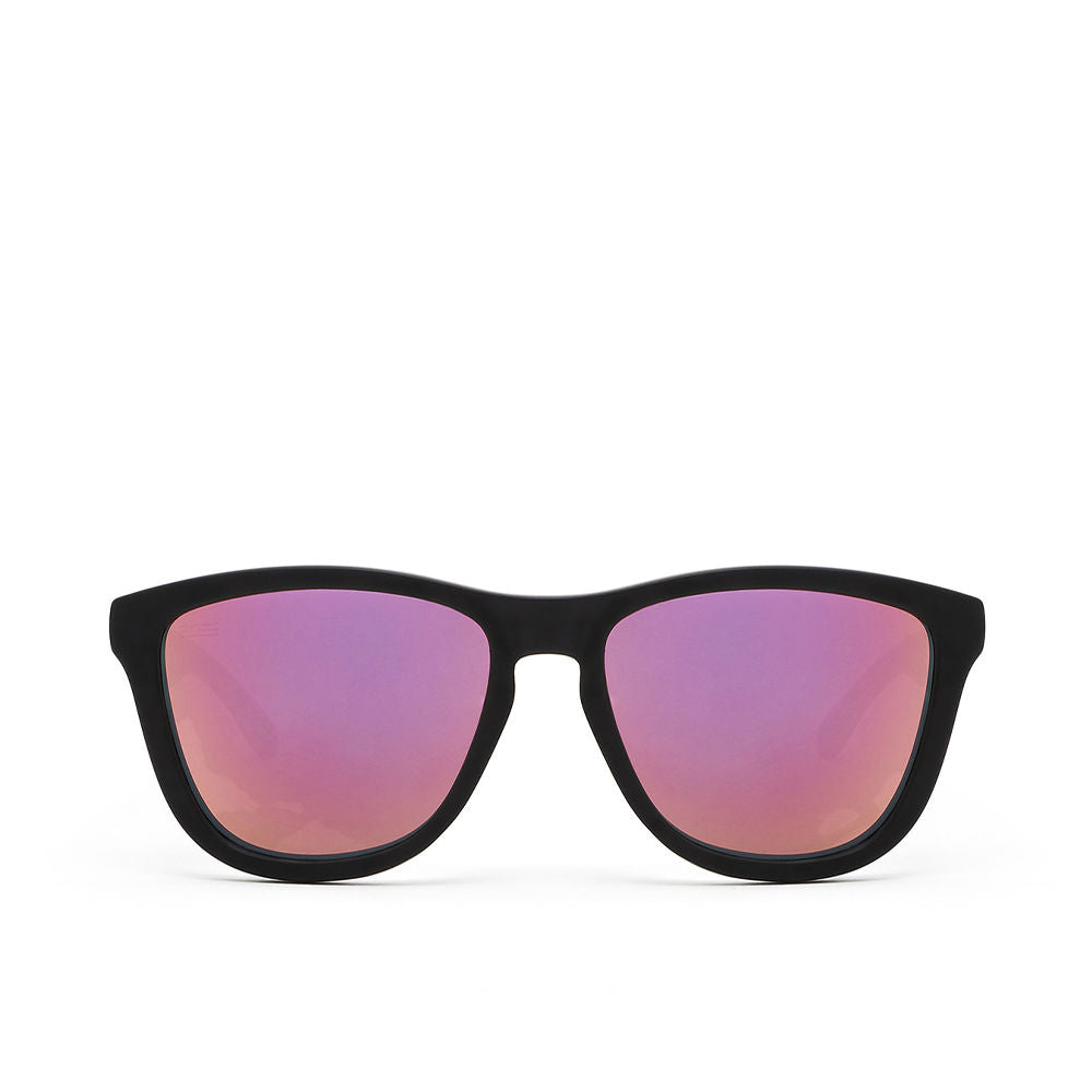 Square black nylon sunglasses, polarised lenses, Unisex, 54mm lens