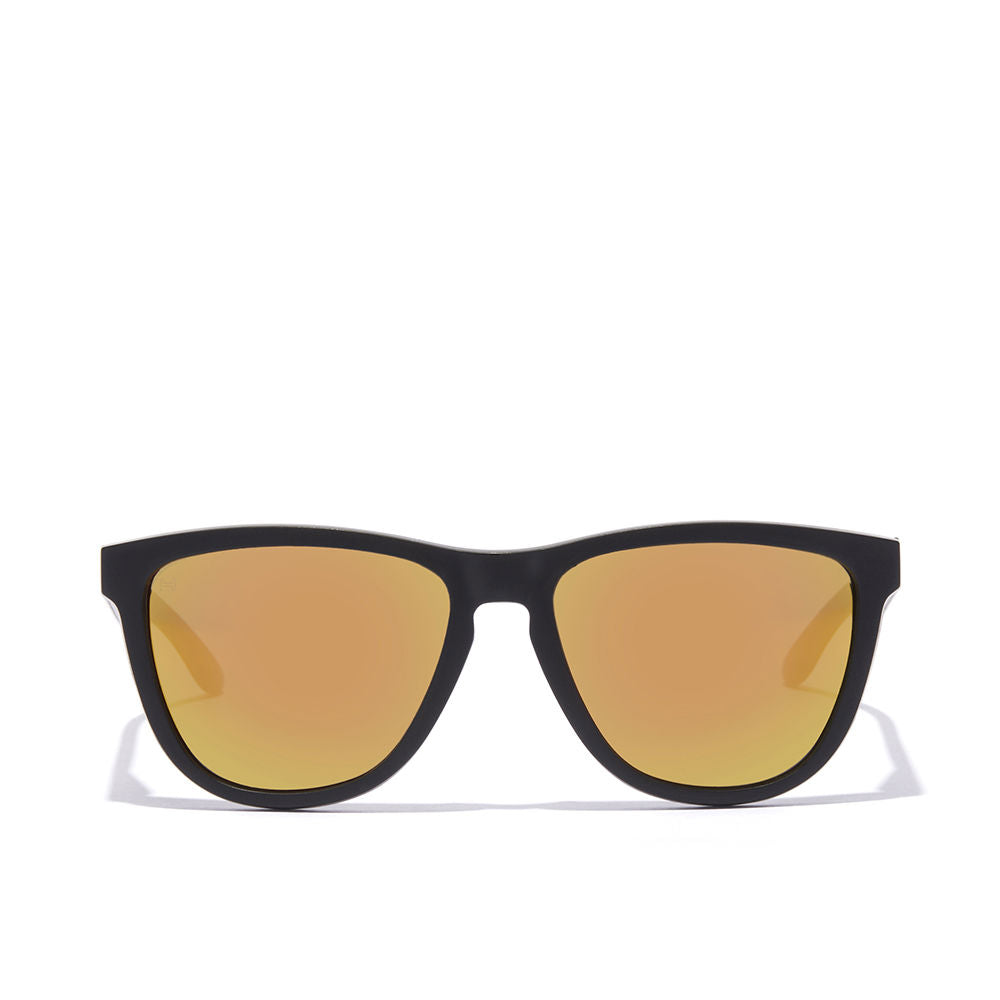 Black square nylon sunglasses, Unisex, 55.7mm lenses, 17mm bridge