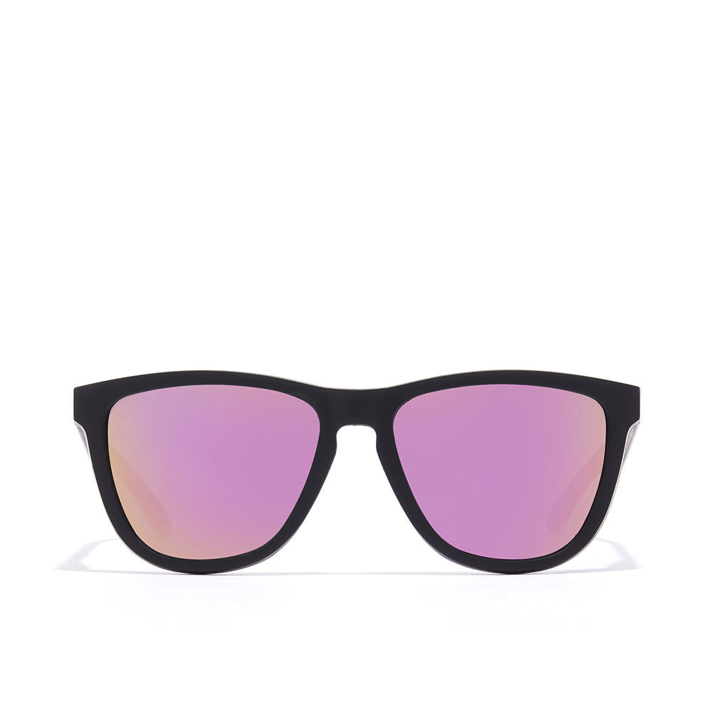 Black square nylon sunglasses, Unisex, 55.7mm lenses, 17mm bridge