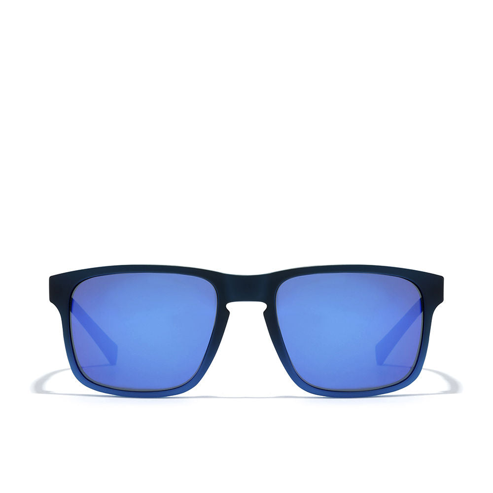 Unisex black square sport sunglasses, nylon frame, 55 mm lenses, 140 mm temples