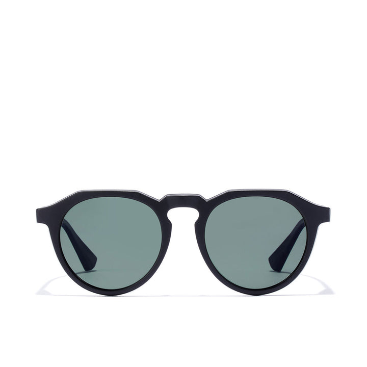 Black round nylon sunglasses, polarised lenses, Unisex, 52 mm