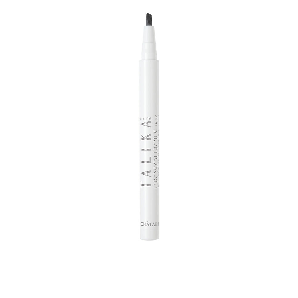 Slim slanted-tip tinted brow pencil in light brown, 0.8 ml, cream-to-powder finish
