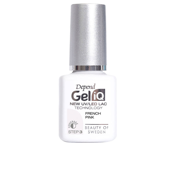 5 ml French Pink semi-permanent gel polish bottle with precision brush