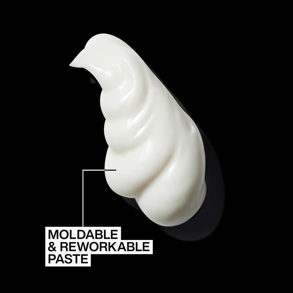75 ml matte texturising styling paste in compact jar, Unisex hair paste