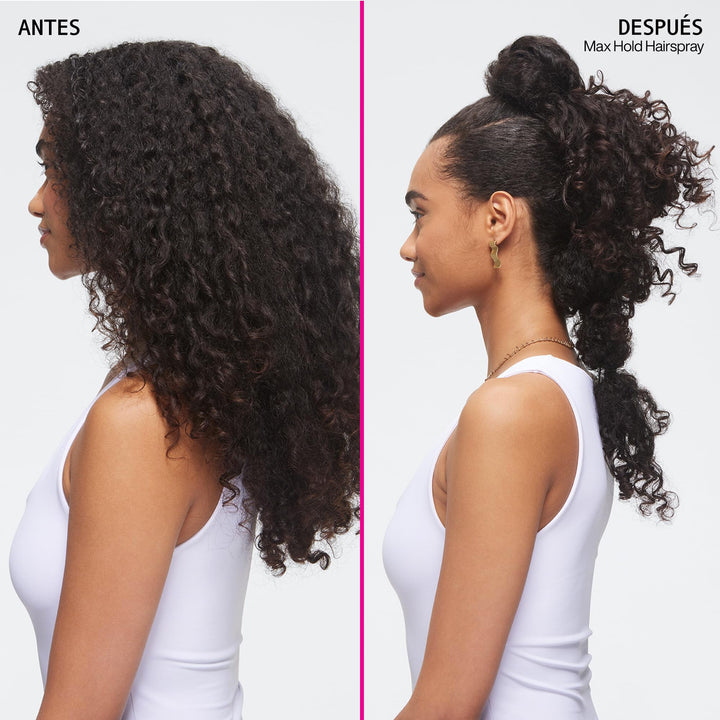 Matte aerosol can of volumising maximum‑hold hairspray, 300 ml, fine mist