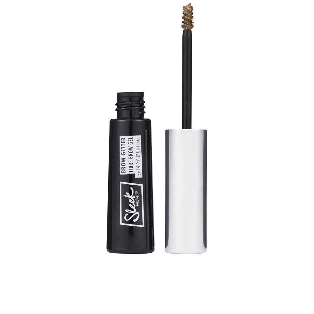 Tube of tinted brown fibre brow gel with spoolie brush, 5 ml, Unisex