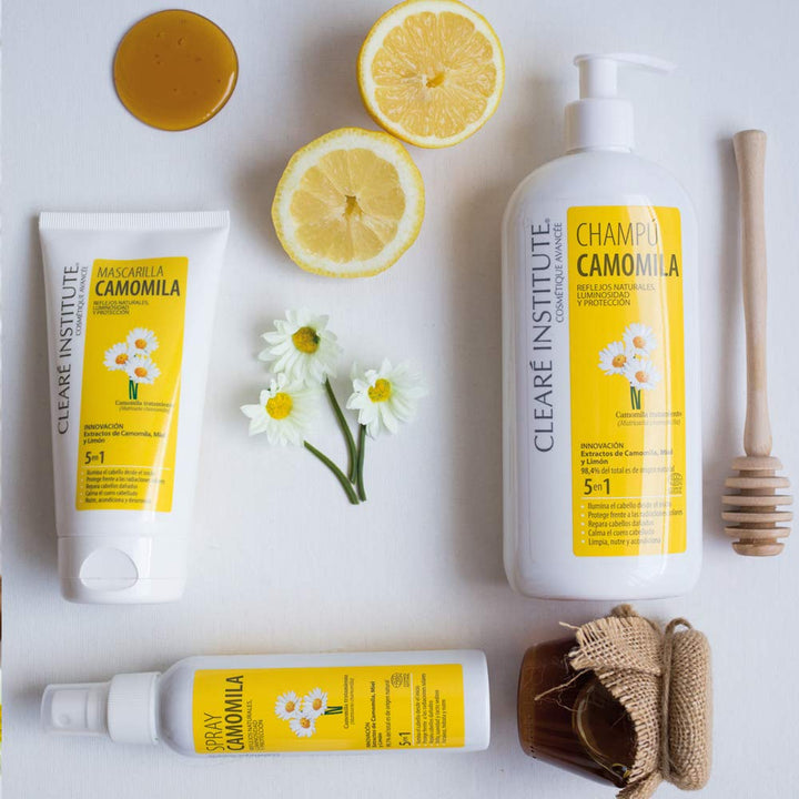 400 ml ECO chamomile shampoo bottle, natural extracts, Unisex hair brightening