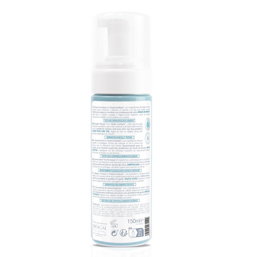 150 ml foam bottle for volumising anti‑hair‑loss treatment for Women