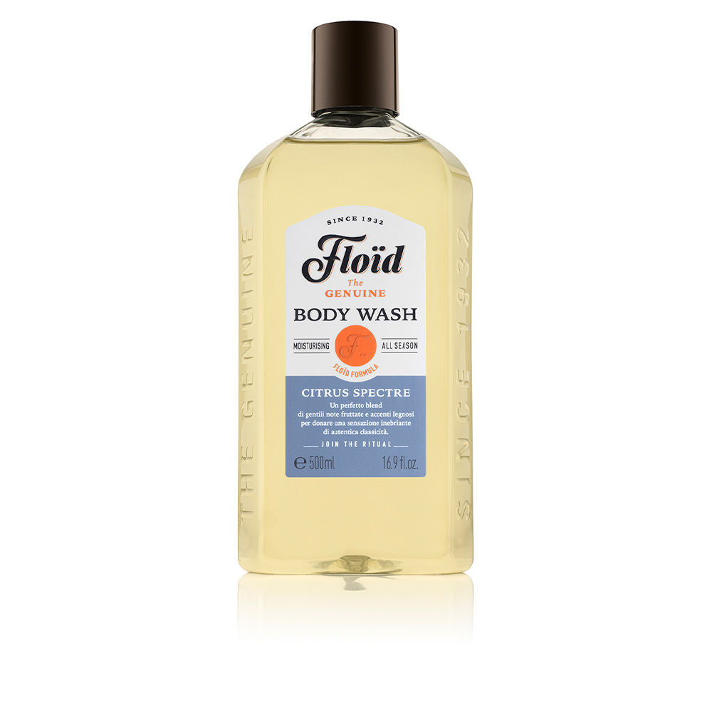 500 ml amber gel body wash bottle, Citrus Spectre fragrance, dual-use