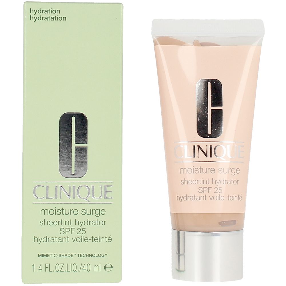 40 ml tinted moisturiser tube, light beige tint, SPF 25, hydrating formula