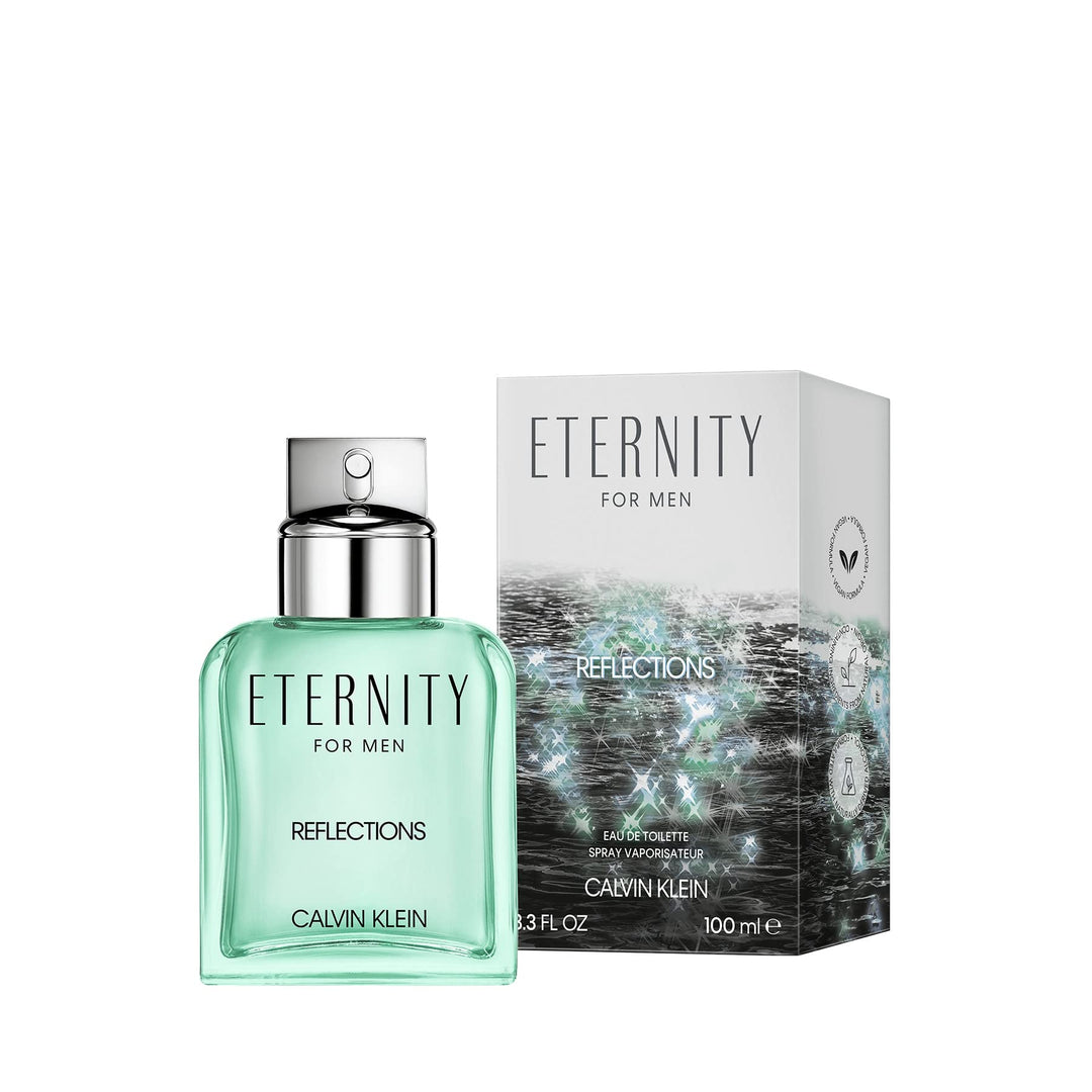 Blue lacquered glass 100 ml Eau de Toilette bottle with silver cap, woody-aromatic scent for Man