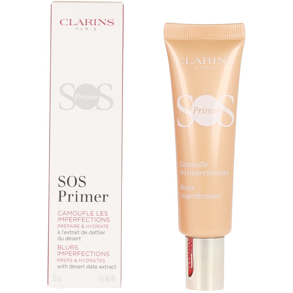 30 ml peach-tinted hydrating primer in tube, gel-cream texture