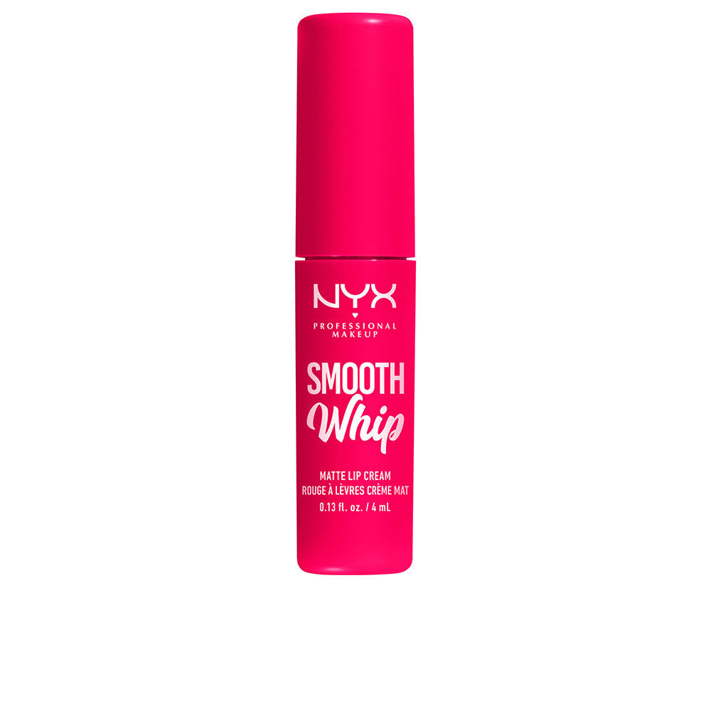 4 ml pink matte lip cream tube with doe-foot applicator, cocoa-shea enriched