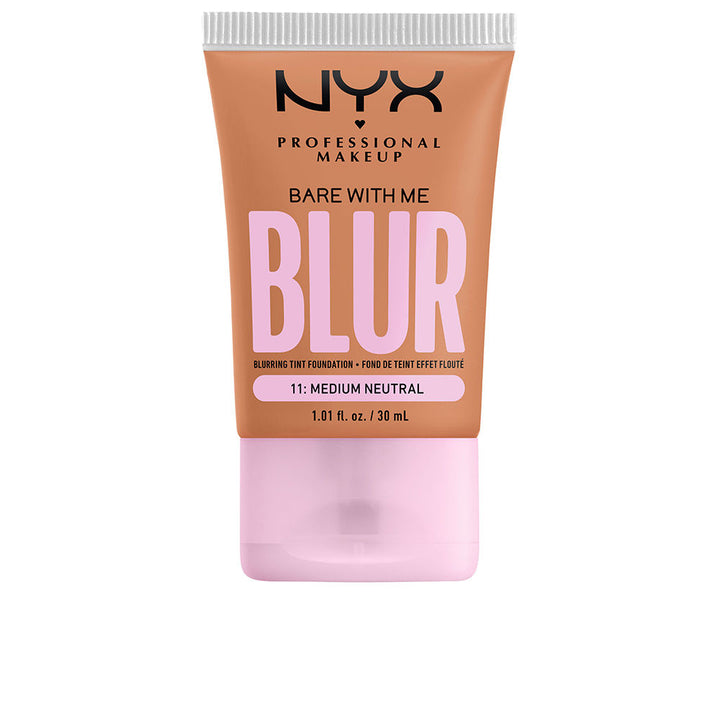 30 ml medium-tan foundation bottle, hydrating niacinamide formula, Unisex