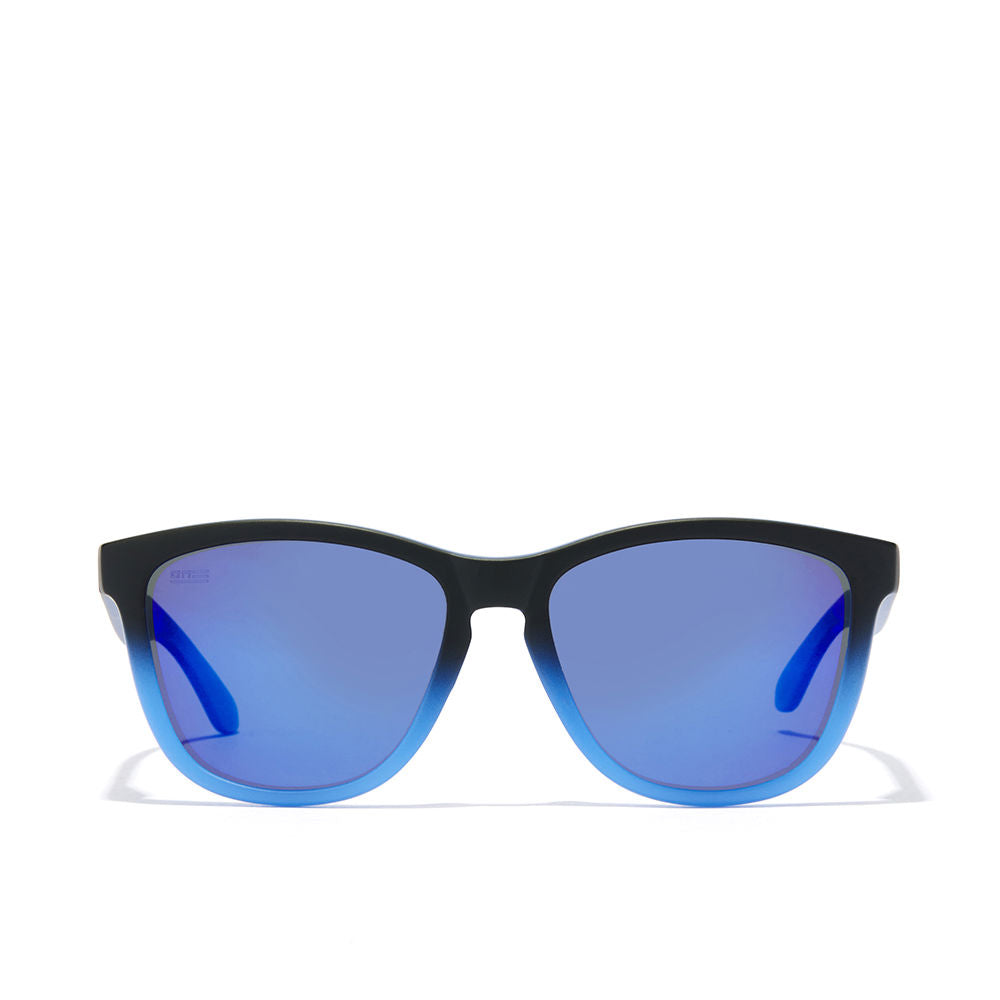 Unisex square black nylon sunglasses with polarised lenses, 54 mm lenses